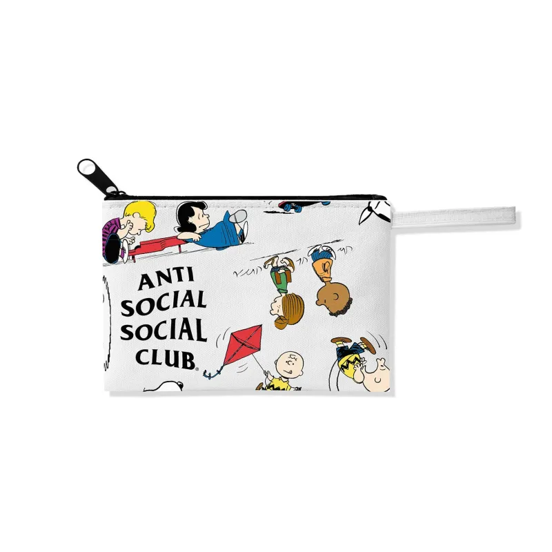 ASSC x Peanuts Faux Leather Zip Pouch sold by Anti Social Social Club