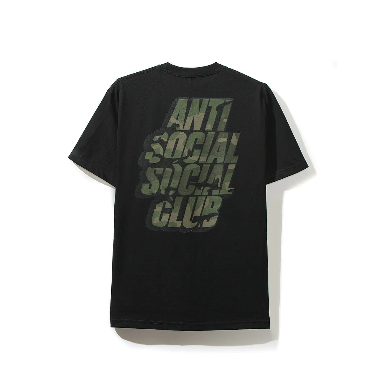 Blocked Camo Black Tee sold by Anti Social Social Club
