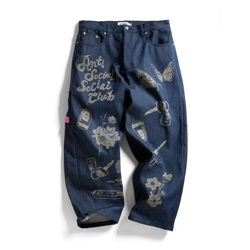Laser-Etched Jeans made by Anti Social Social Club
