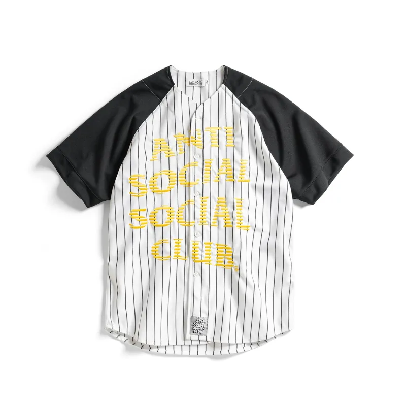 Pinstriped Baseball Jersey made by Anti Social Social Club