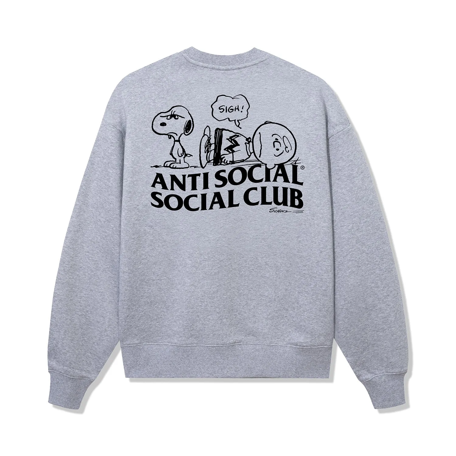 ASSC x Peanuts Sigh Crewneck sold by Anti Social Social Club