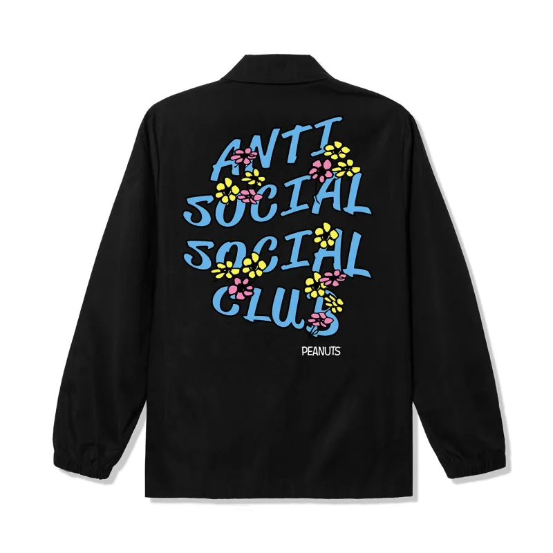 ASSC x Peanuts Snoopy Flowers Nylon Coaches Jacket made by Anti Social Social Club