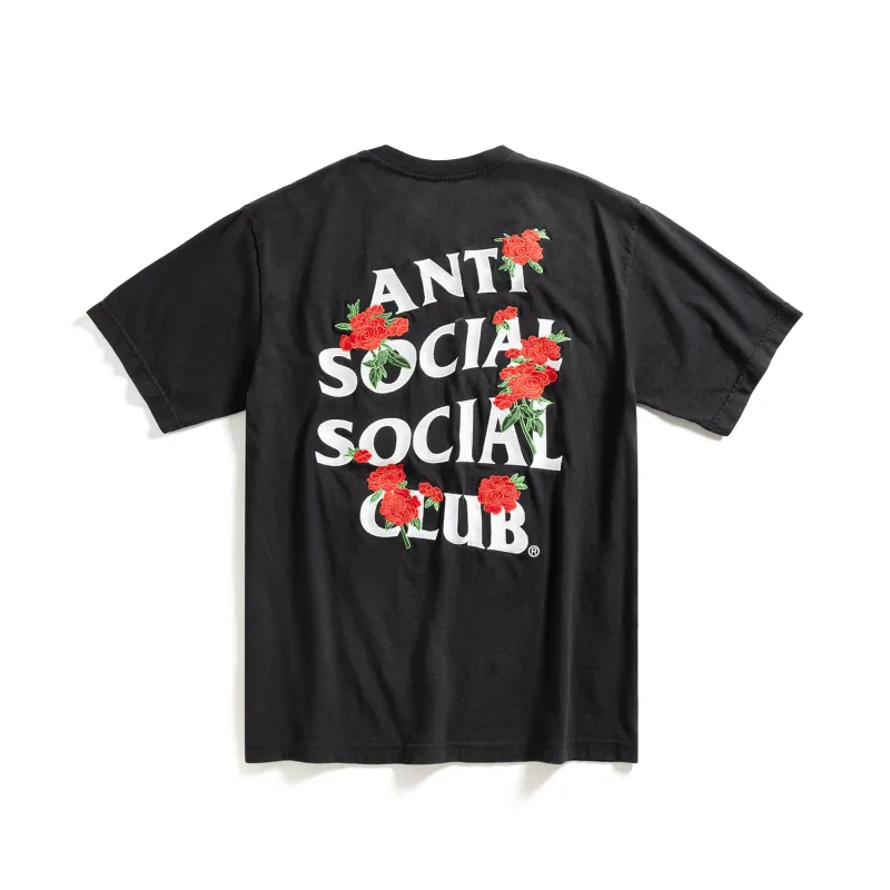 Embroidered Rose Kkotch Tee made by Anti Social Social Club