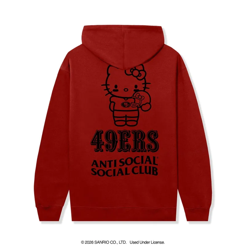 ASSC x Hello Kitty x 49ers Touchdown Hoodie made by Anti Social Social Club