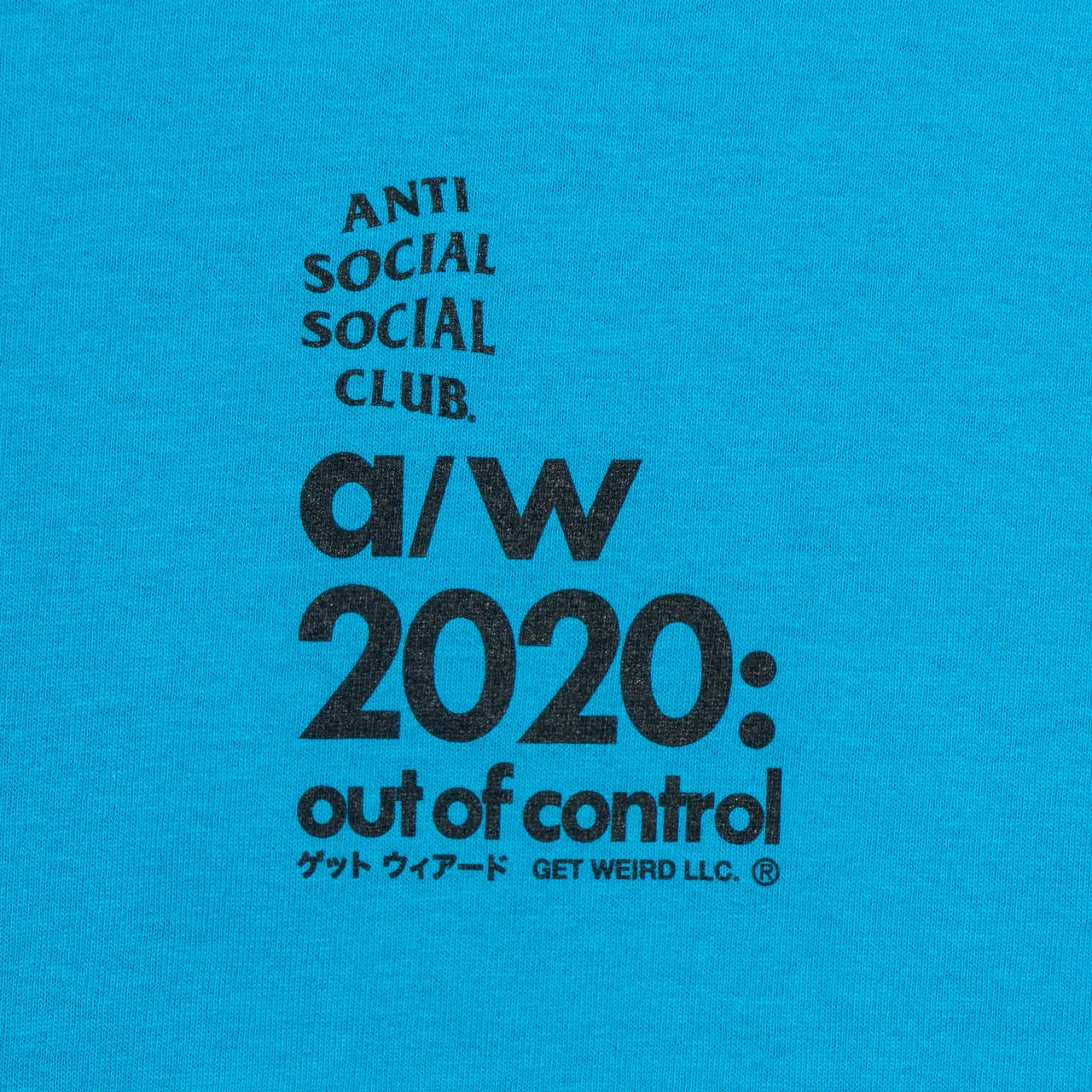2020 Turquoise Tee sold by Anti Social Social Club product image thumbnail 4