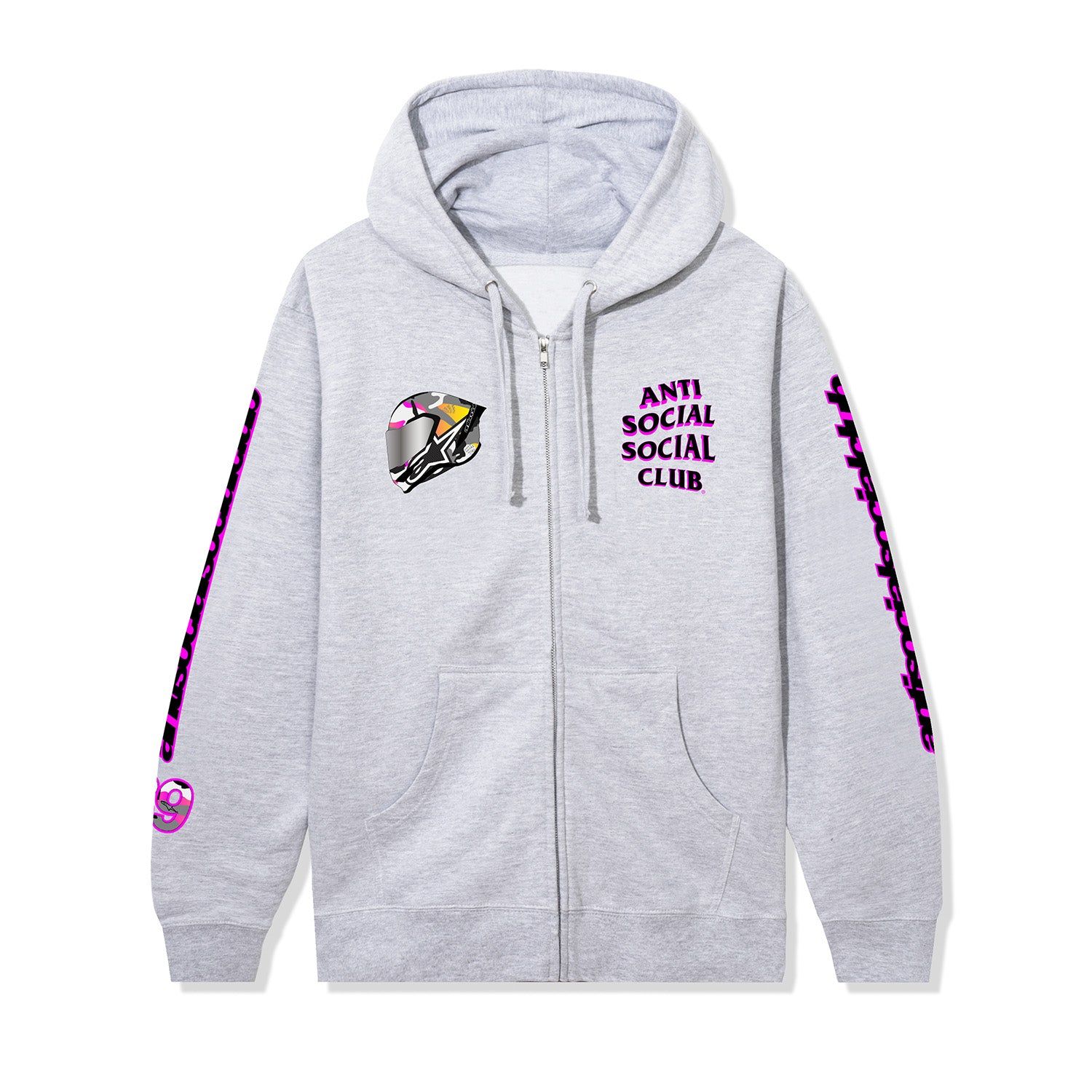 ASSC x Alpinestars Slipstream Zip Hoodie - Heather sold by Anti Social Social Club product image thumbnail 2