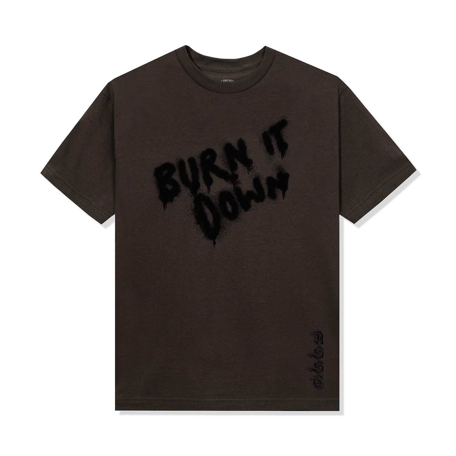 Burn It Down Tee - Brown sold by Anti Social Social Club