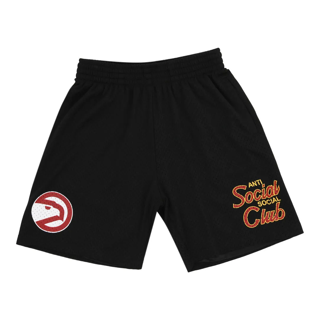 ASSC x Mitchell & Ness Atlanta Hawks NBA Coach Script Short sold by Anti Social Social Club