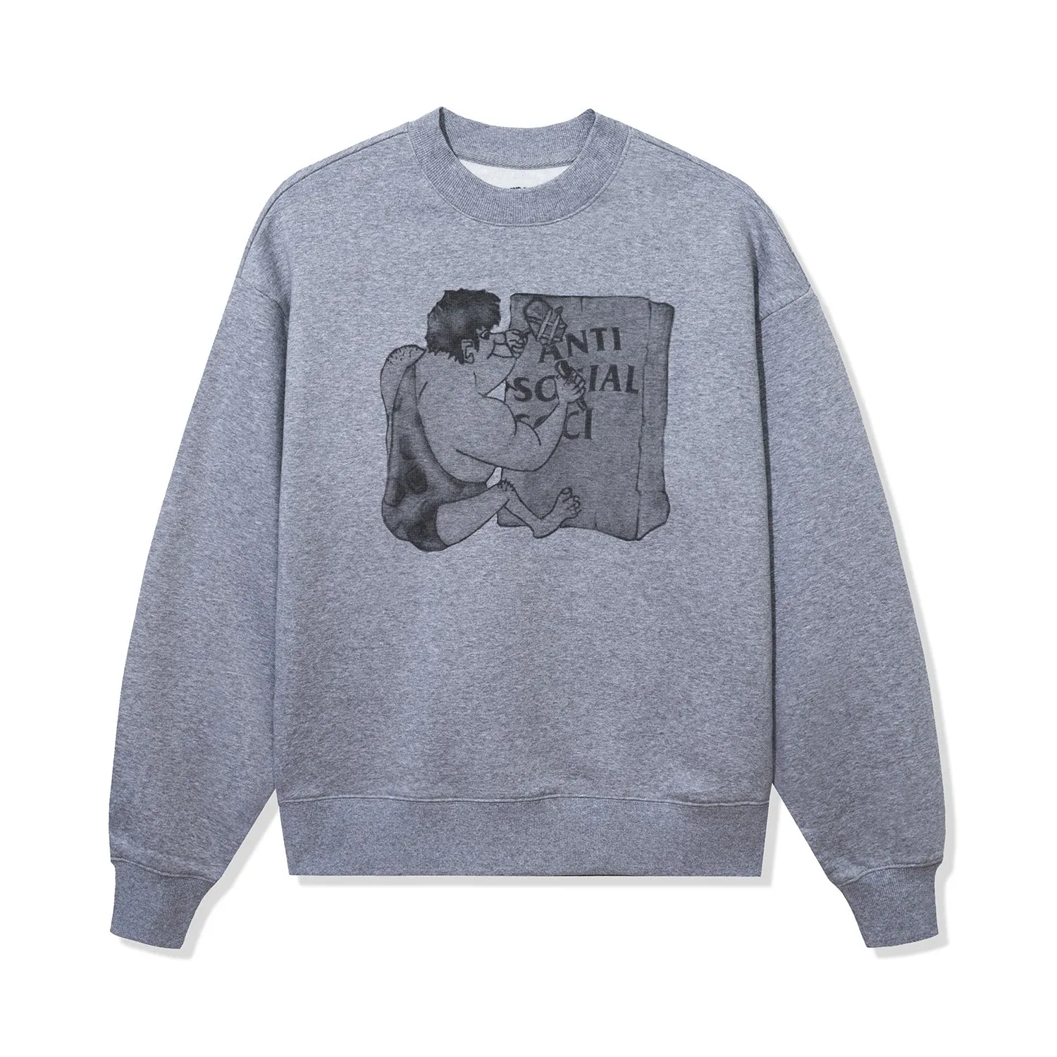 Dawn of Time Crew - Heather Grey sold by Anti Social Social Club