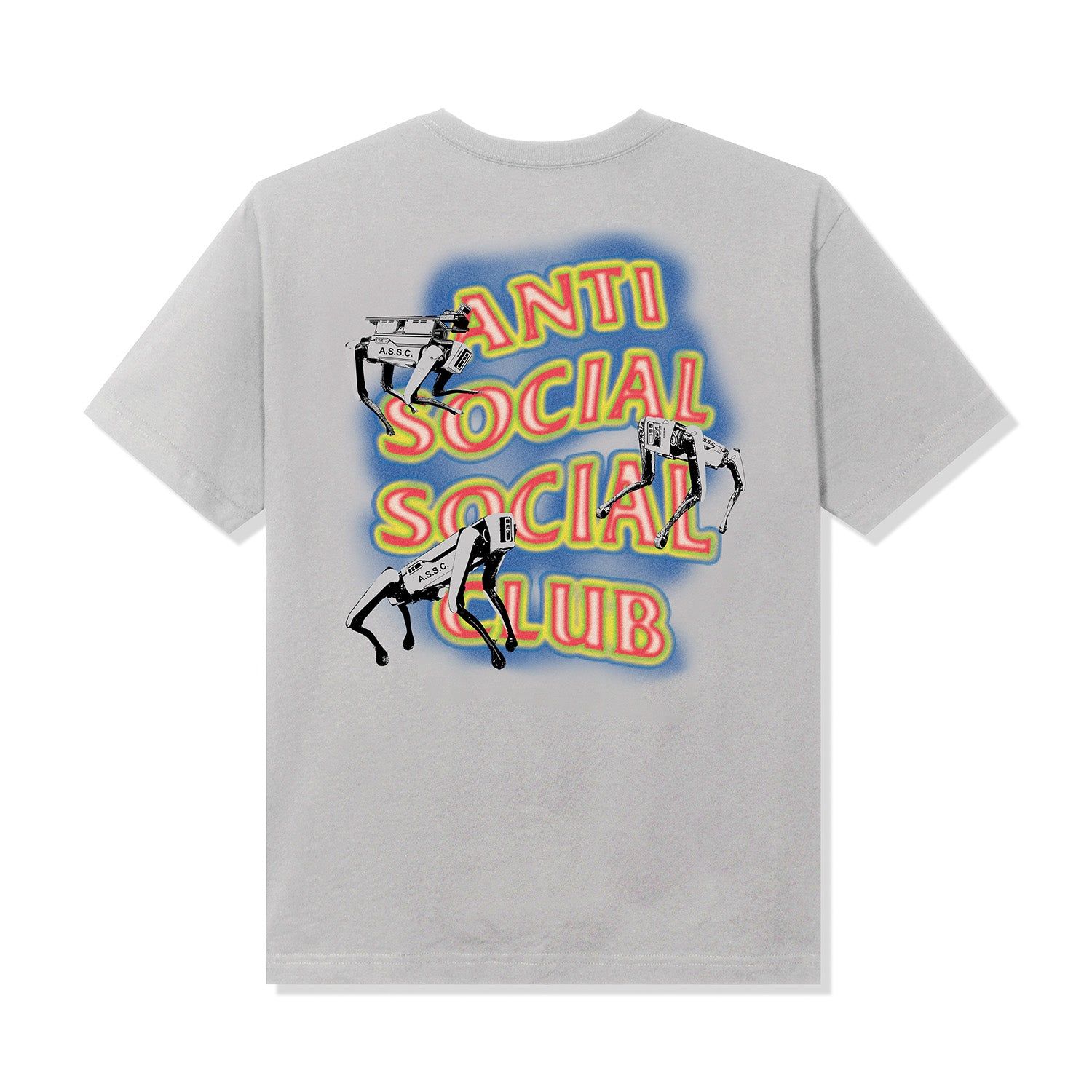 Cyber Dogs Tee - Silver sold by Anti Social Social Club