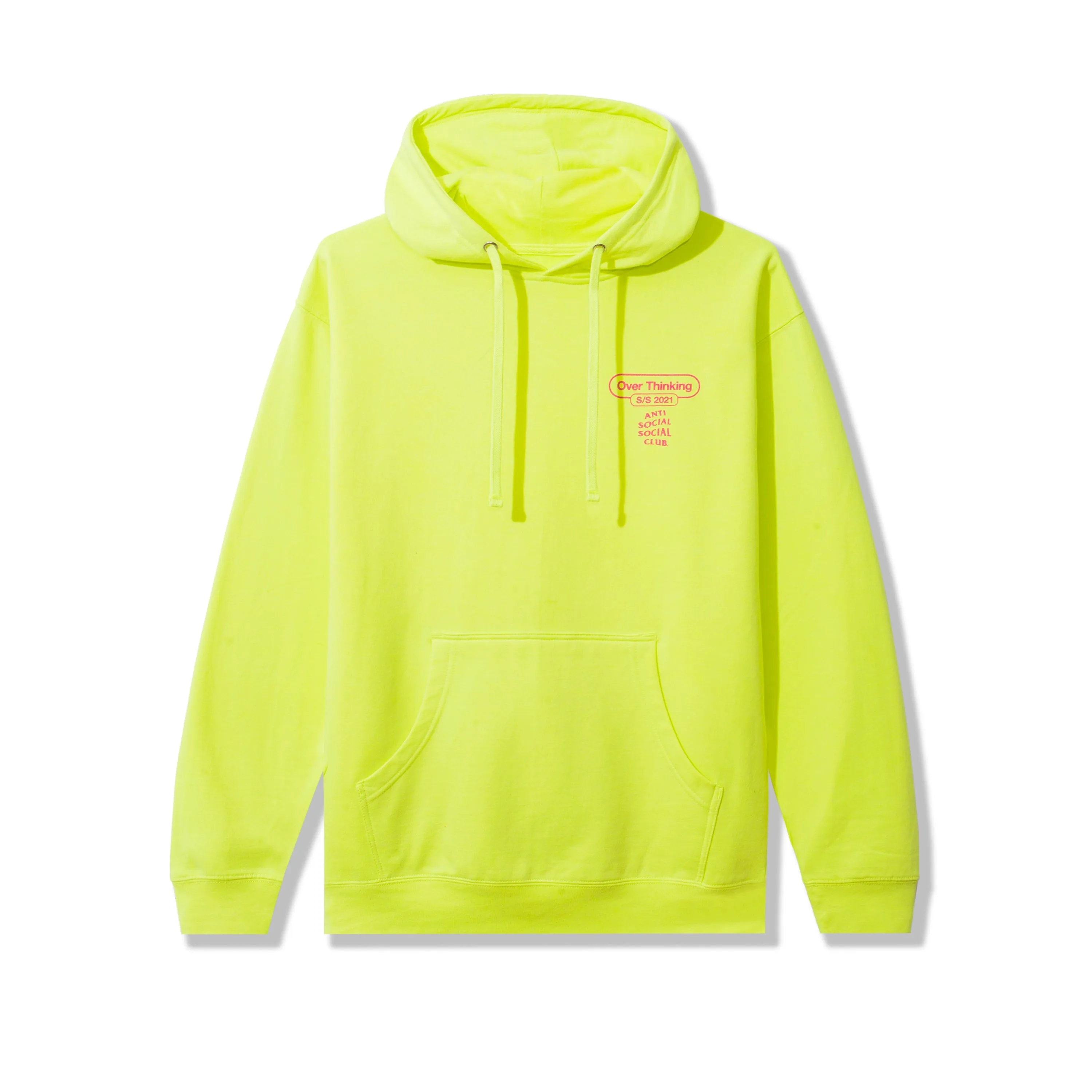 Over Thinking 21 Neon Green Hoodie sold by Anti Social Social Club product image thumbnail 2