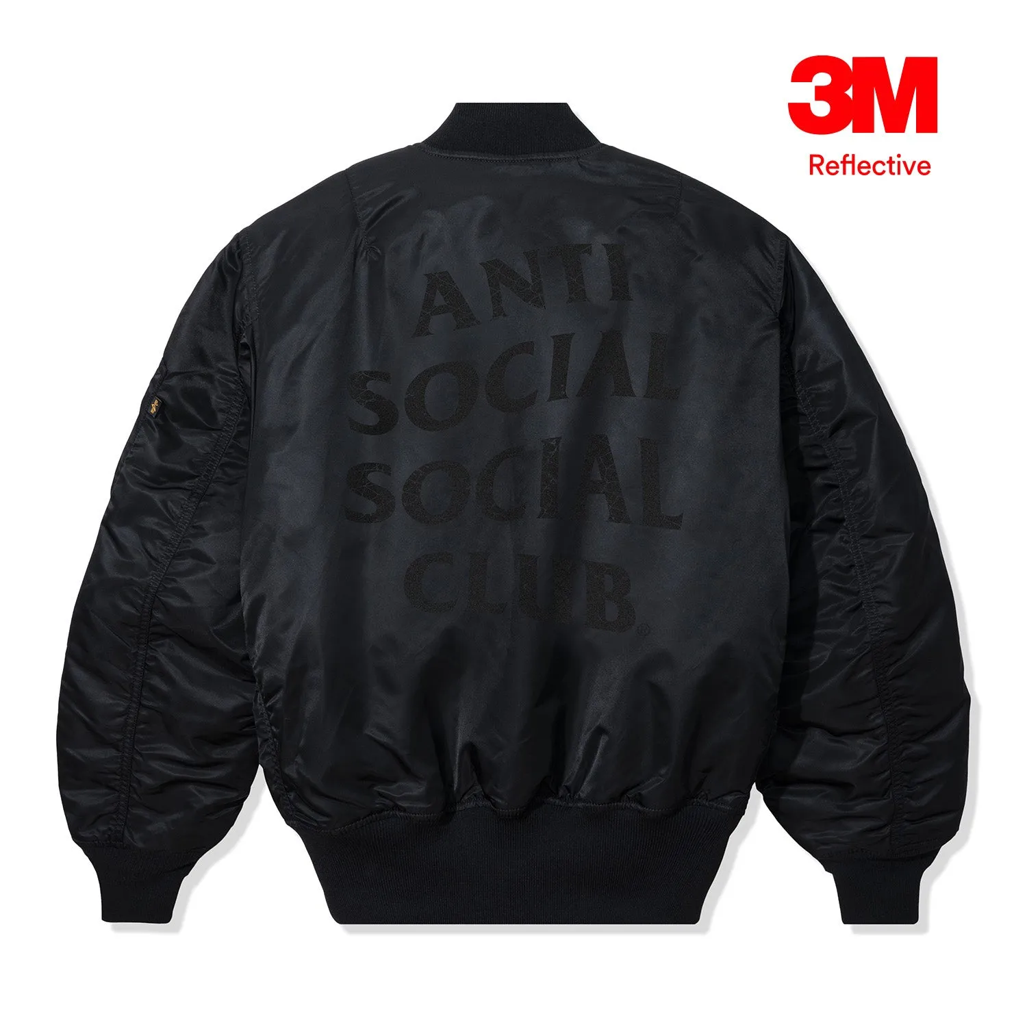 Basket Rack 3M MA-1 Bomber Jacket - Black sold by Anti Social Social Club
