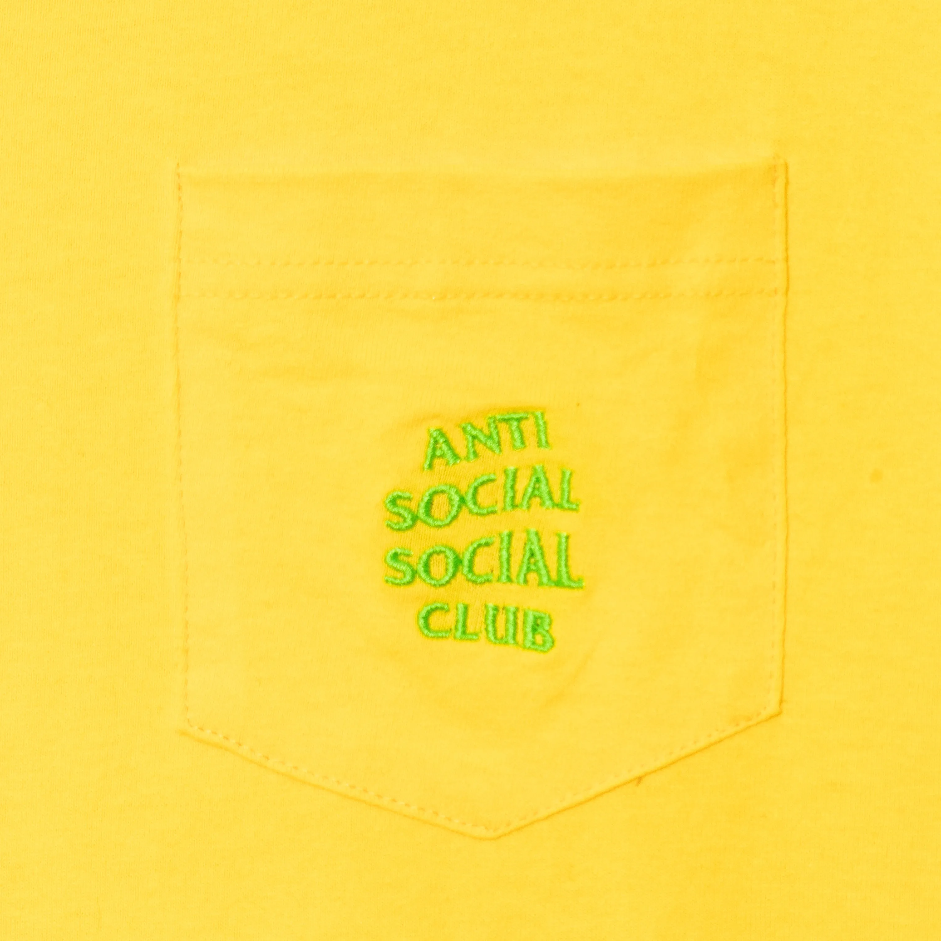 Cross My Heart Yellow Pocket Tee sold by Anti Social Social Club product image thumbnail 3