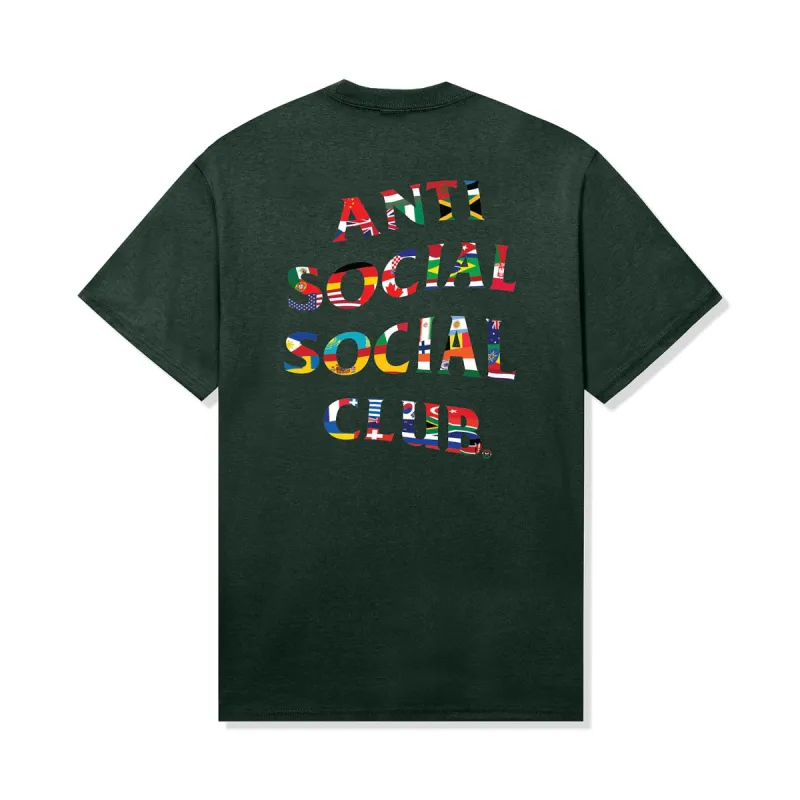 Flag Collage Tee - Dark Green sold by Anti Social Social Club
