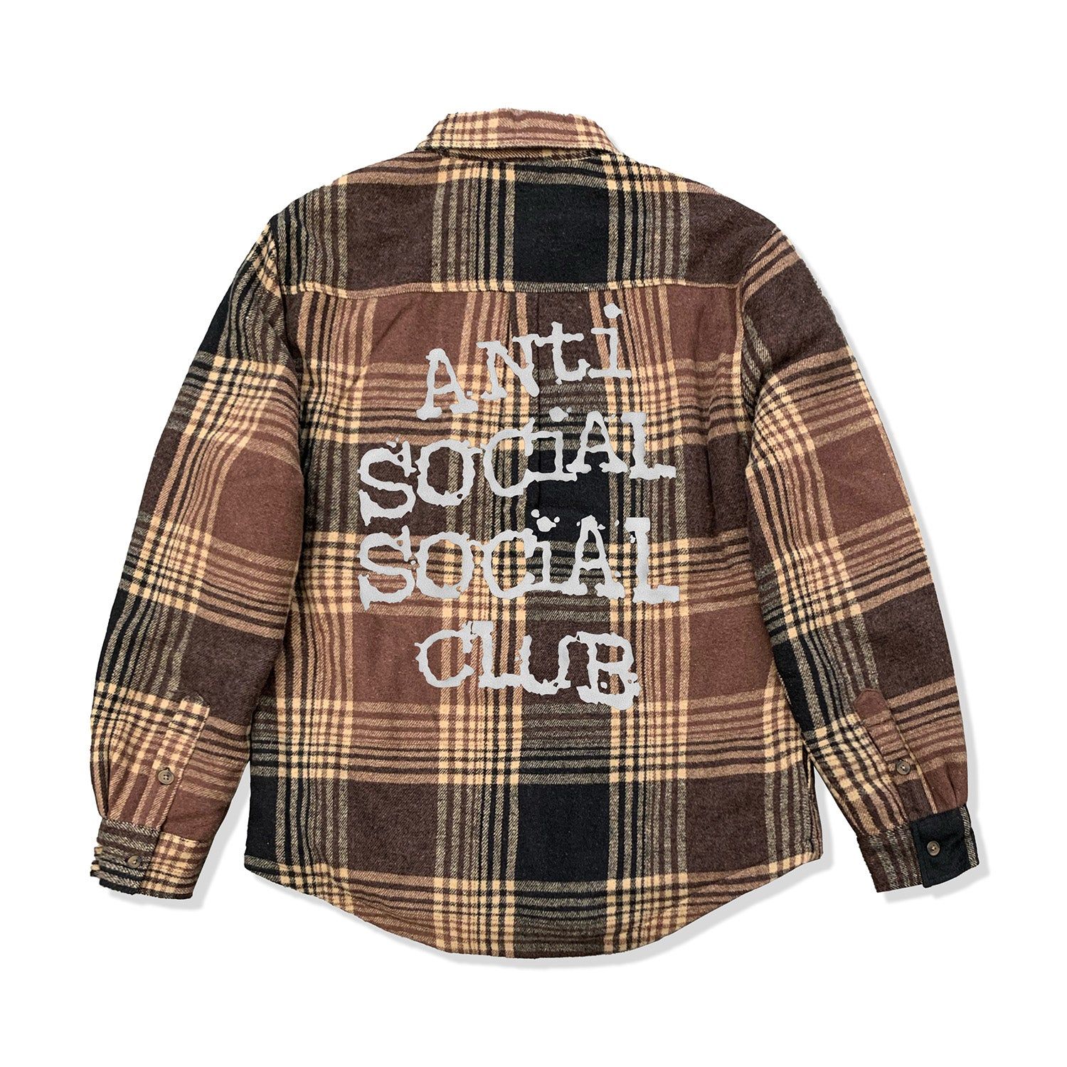 Menace Flannel - Brown sold by Anti Social Social Club