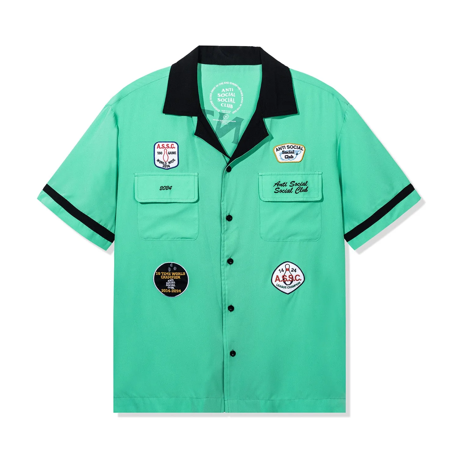 Dark Corners Bowling Shirt - Green sold by Anti Social Social Club
