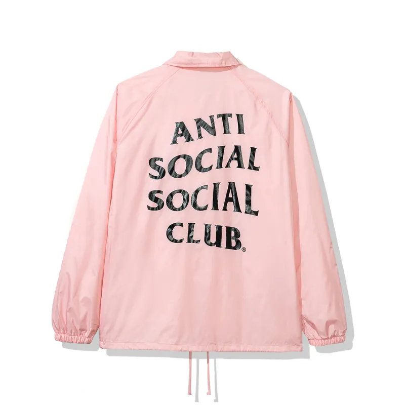 Burn Out Pink Coach Jacket made by Anti Social Social Club