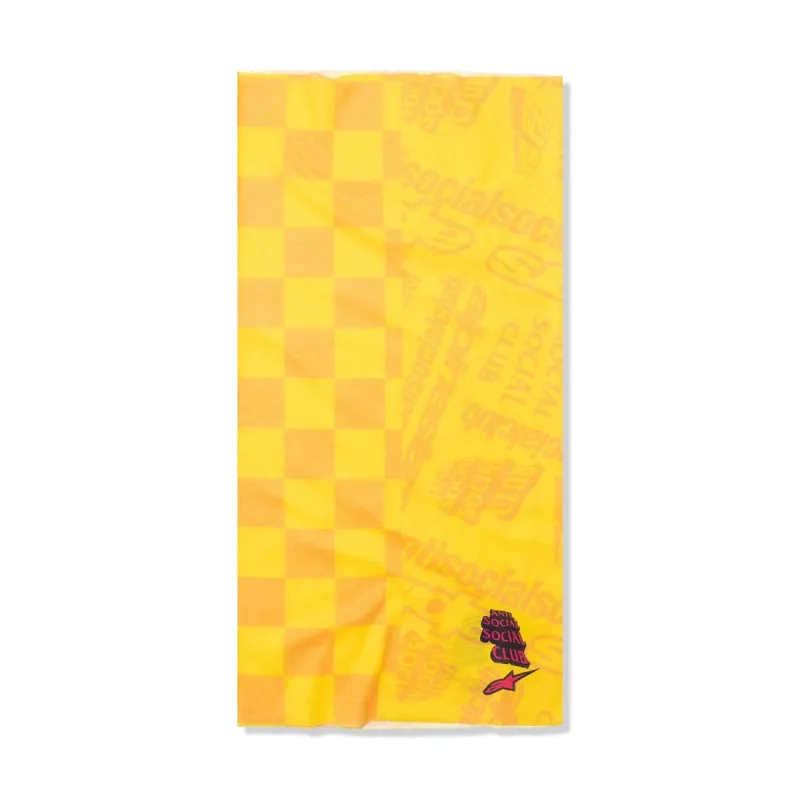 ASSC X Alpine Stars Neck Tube Yellow made by Anti Social Social Club
