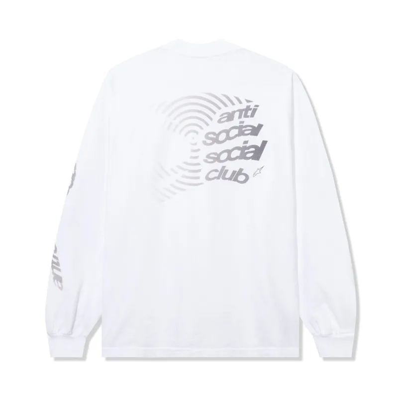 ASSC X Alpine Stars Helmet White Long Sleeve Tee made by Anti Social Social Club