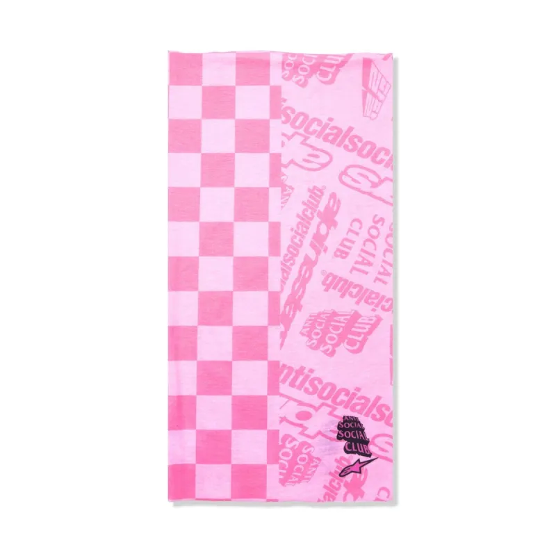 ASSC X Alpine Stars Neck Tube Pink made by Anti Social Social Club