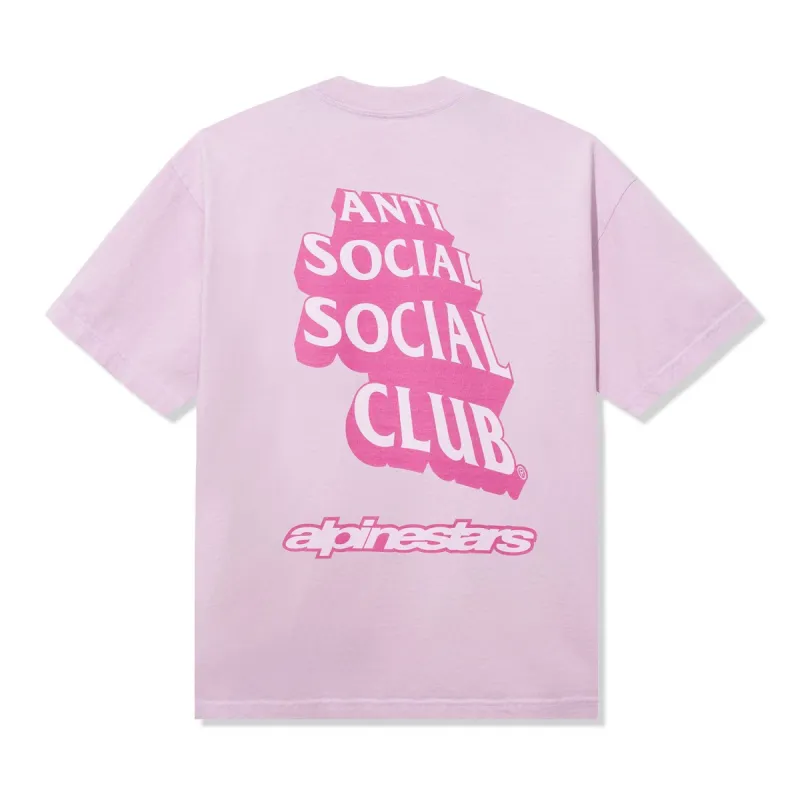 ASSC X Alpine Stars Moto Pink Tee sold by Anti Social Social Club