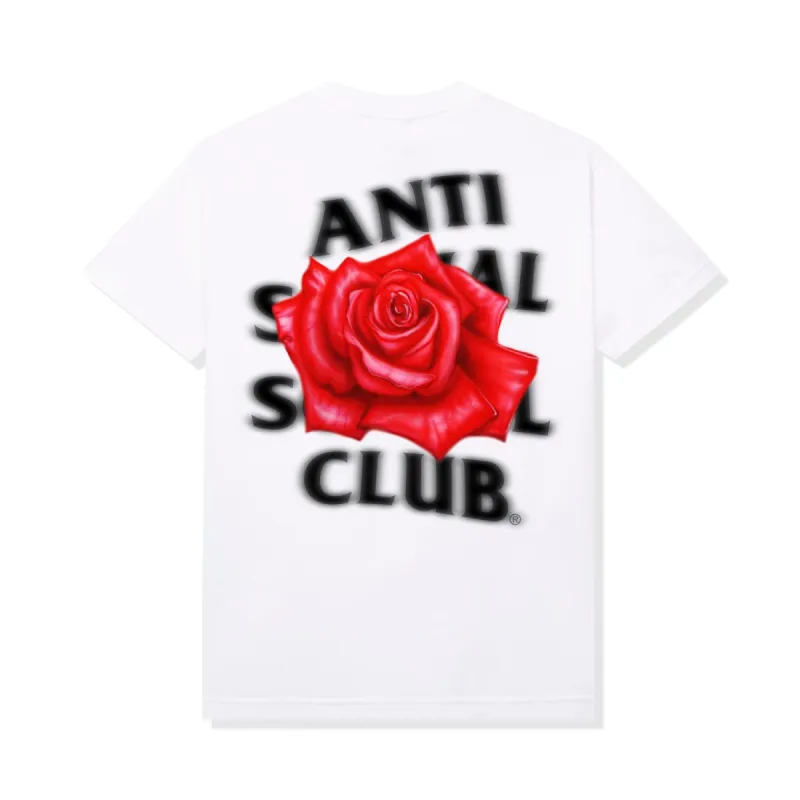 Roses Are Red White Tee sold by Anti Social Social Club