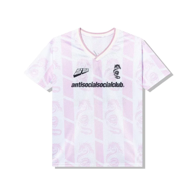 Foreshadow United White Pink Jersey made by Anti Social Social Club