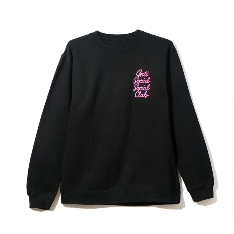 Options Black Crewneck made by Anti Social Social Club