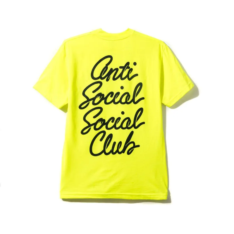 Options Neon Yellow Tee made by Anti Social Social Club