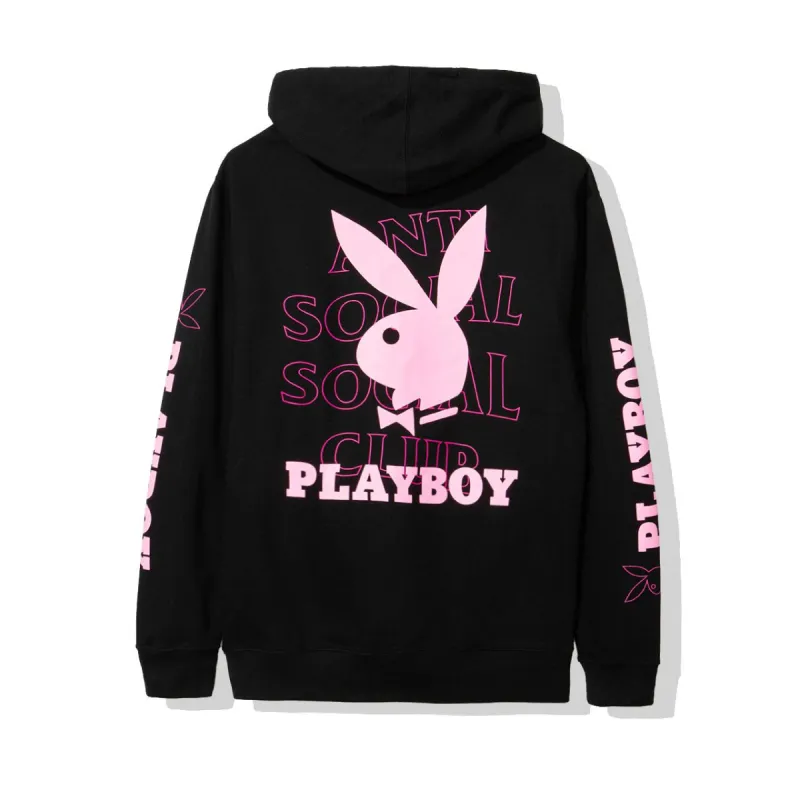 Playboy Black Hoodie sold by Anti Social Social Club