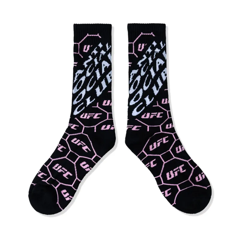 ASSC x UFC Sportsmanship Socks - Black sold by Anti Social Social Club