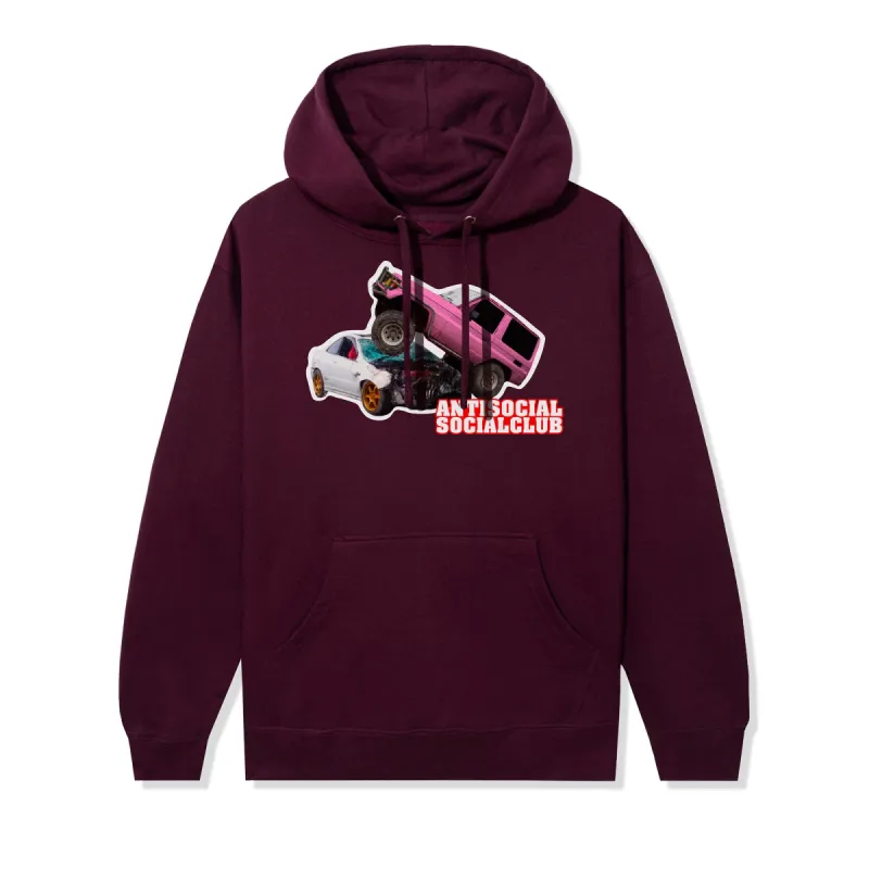 Sleep Forever Hoodie - Maroon sold by Anti Social Social Club