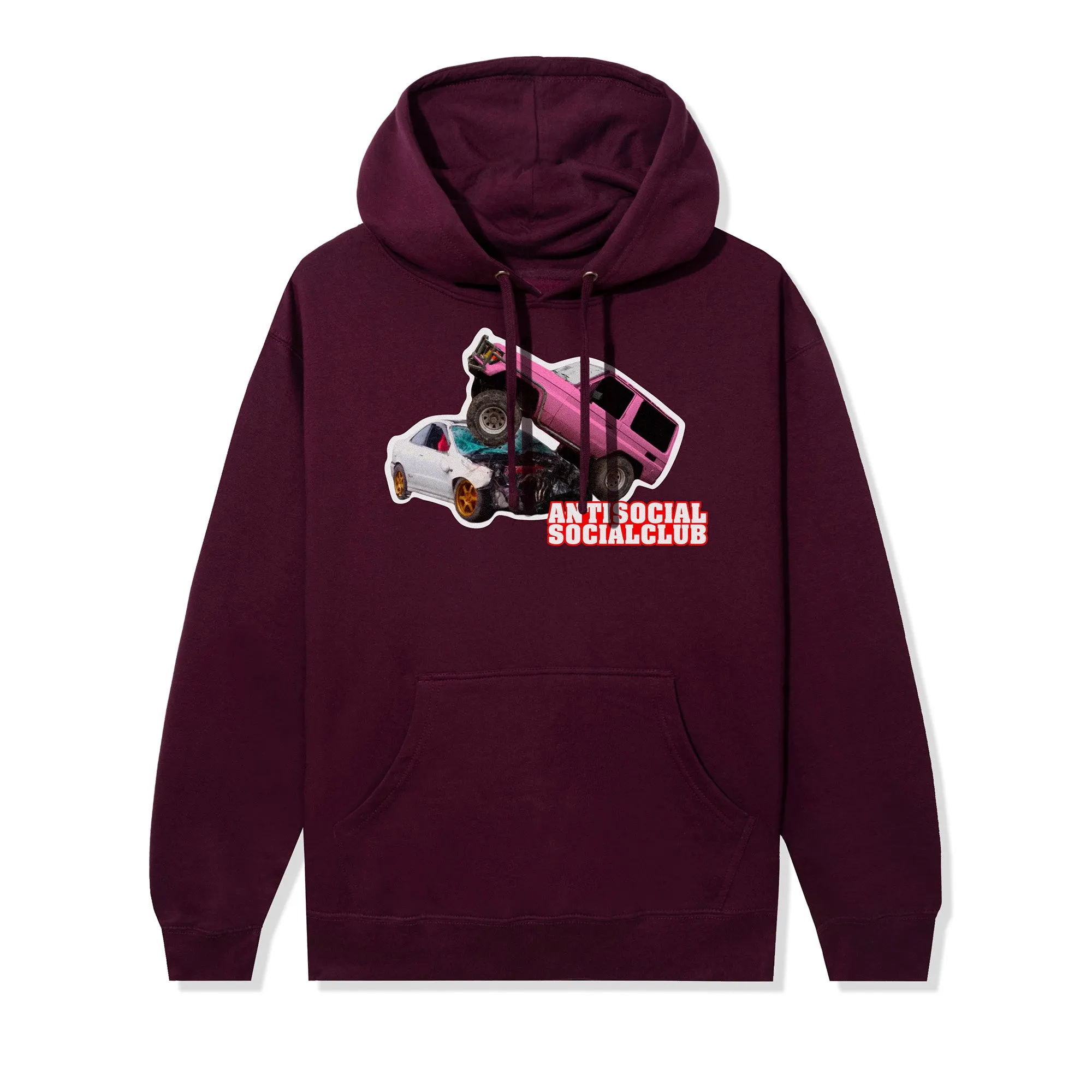 Sleep Forever Hoodie - Maroon sold by Anti Social Social Club