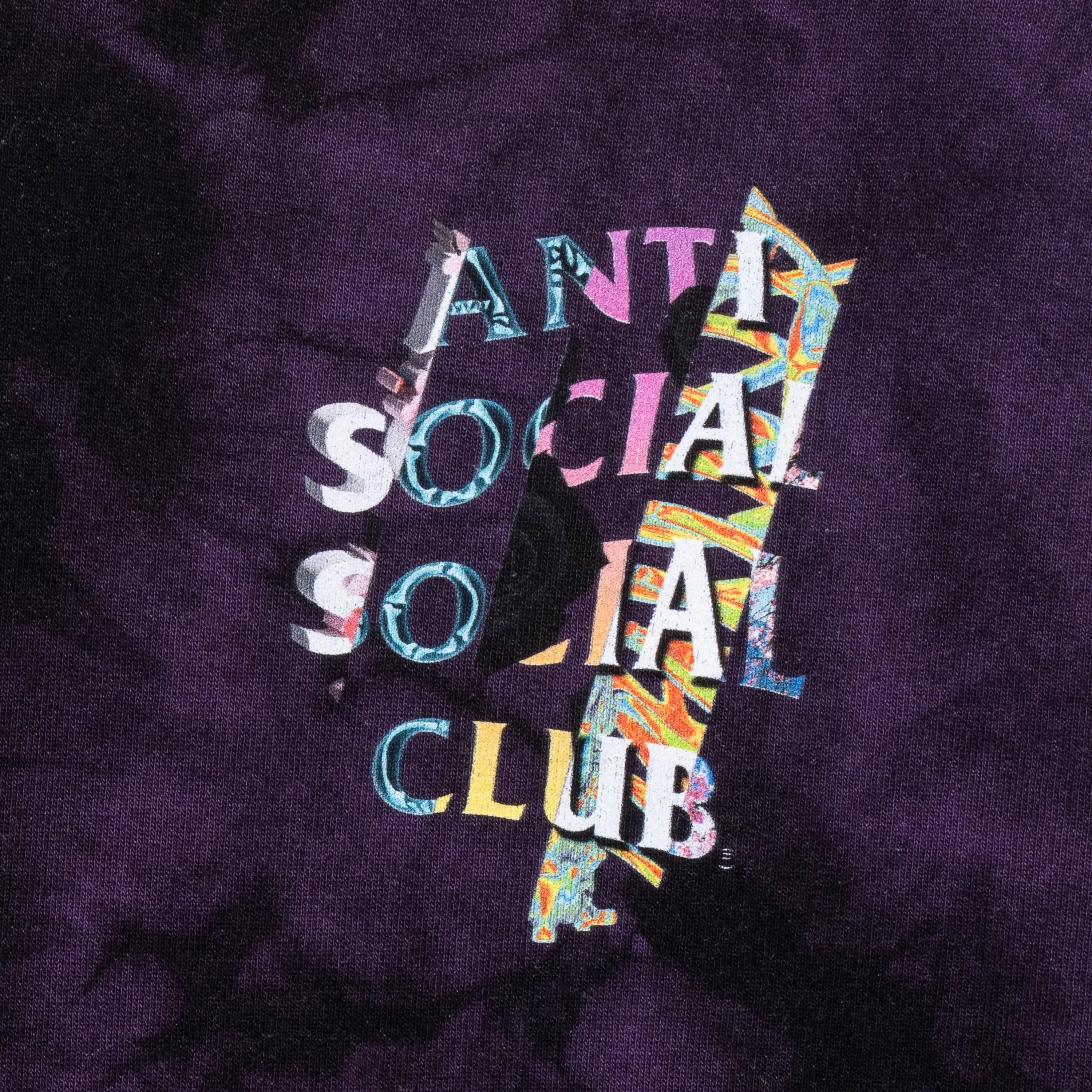 Dissociative Black/Purple Tie Dye Hoodie sold by Anti Social Social Club product image thumbnail 4