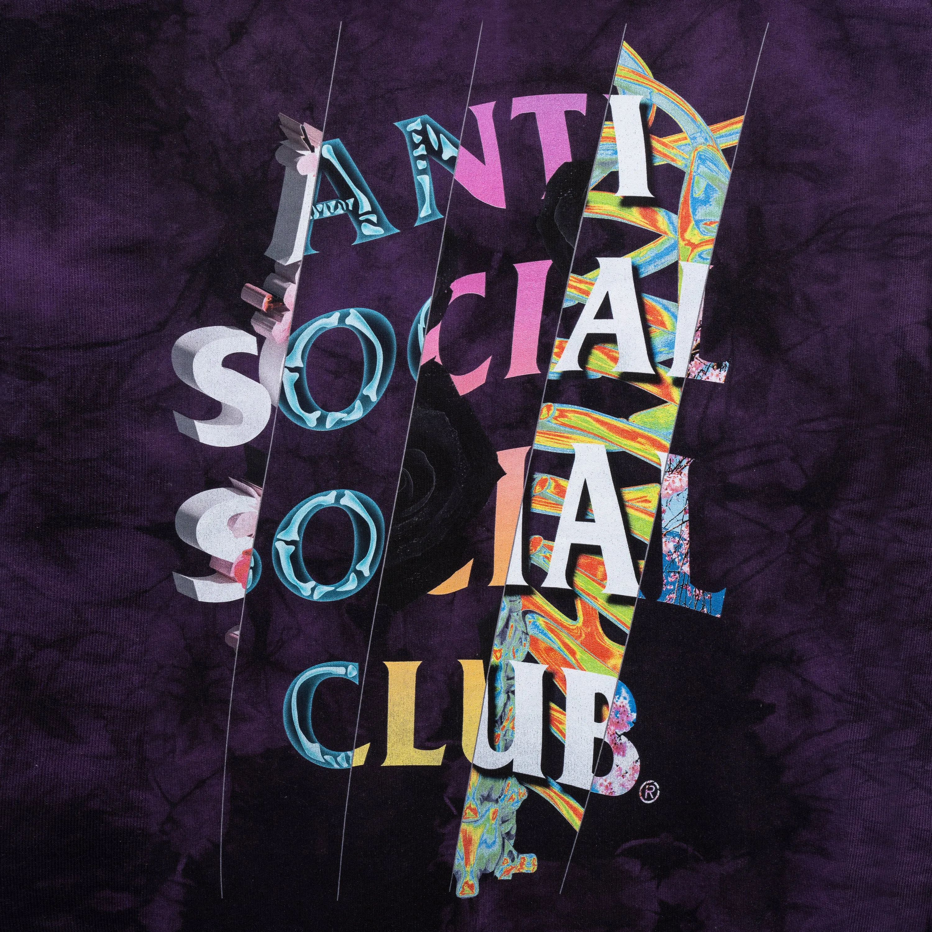 Dissociative Black/Purple Tie Dye Hoodie sold by Anti Social Social Club product image thumbnail 3