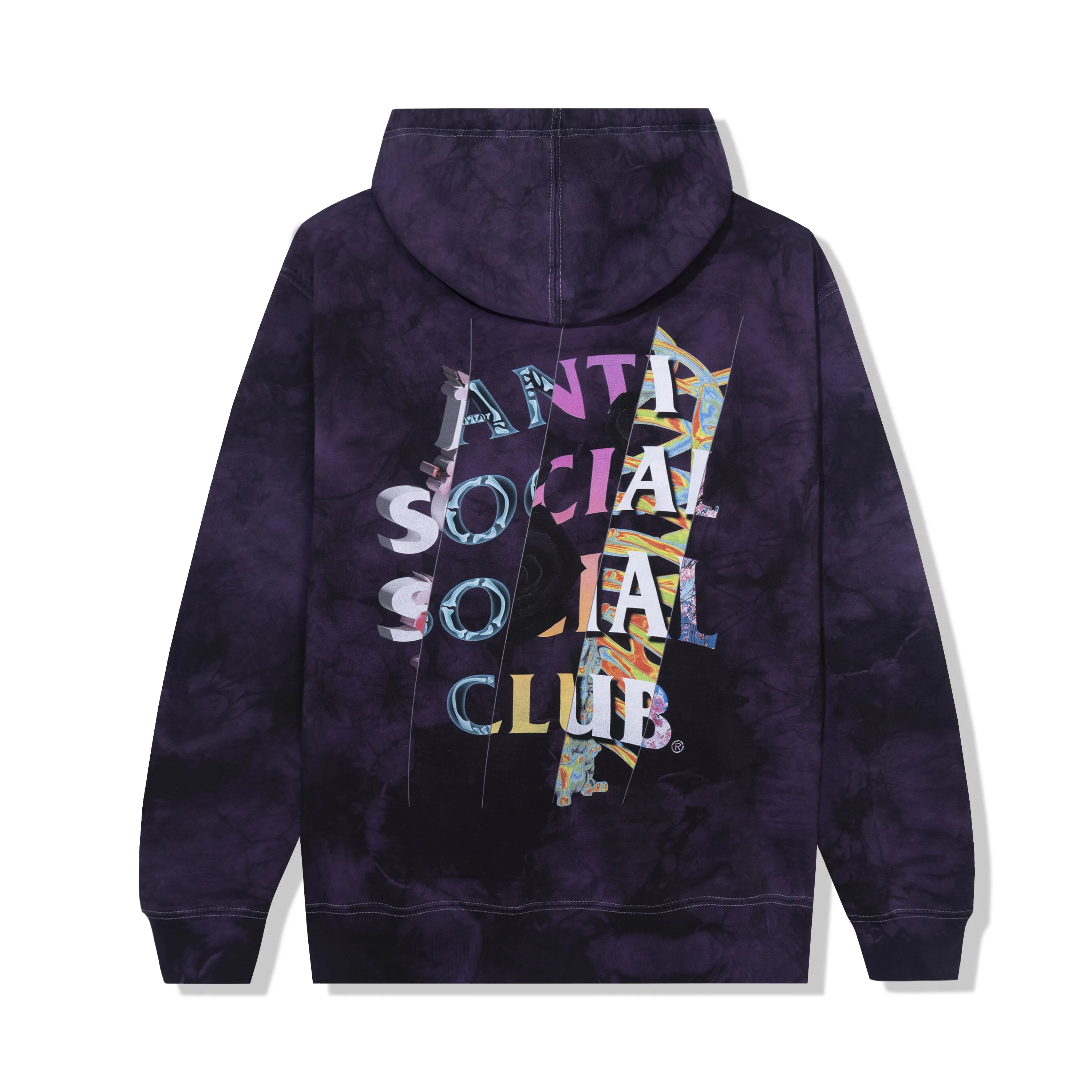 Dissociative Black/Purple Tie Dye Hoodie sold by Anti Social Social Club