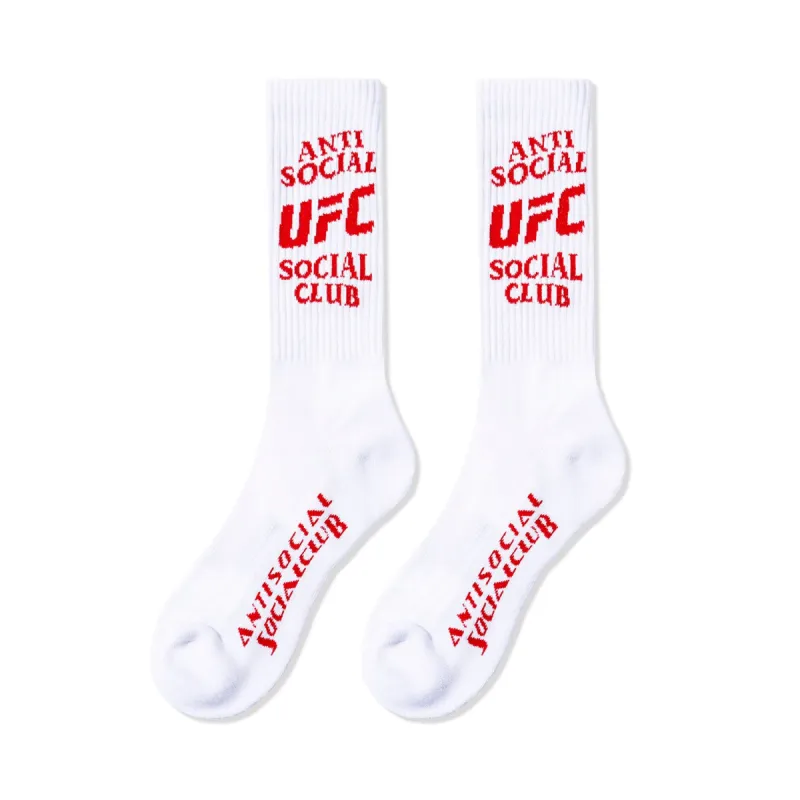 ASSC x UFC Footwork Socks - White made by Anti Social Social Club