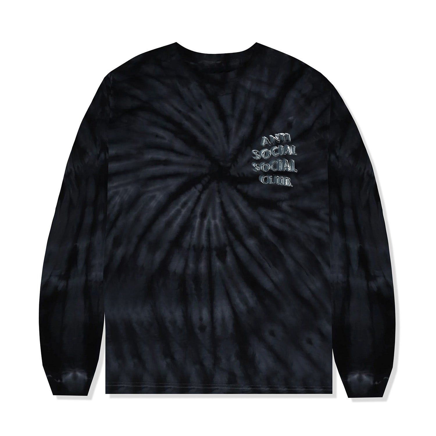Not Fair Tie-Dye Long Sleeve Tee - Black Cyclone sold by Anti Social Social Club product image thumbnail 2