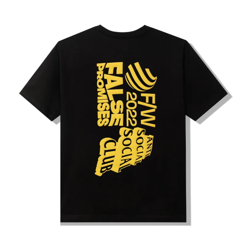 False Promises Black Tee sold by Anti Social Social Club