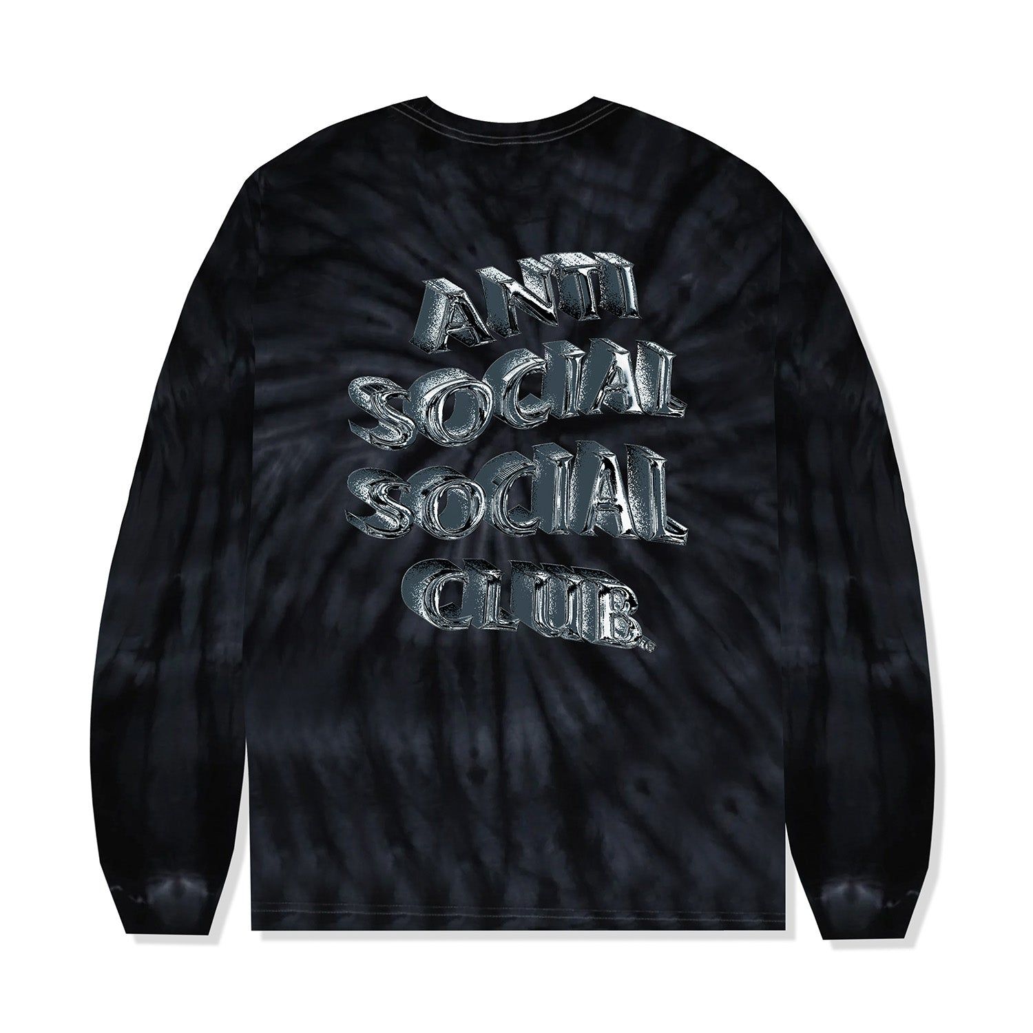 Not Fair Tie-Dye Long Sleeve Tee - Black Cyclone sold by Anti Social Social Club