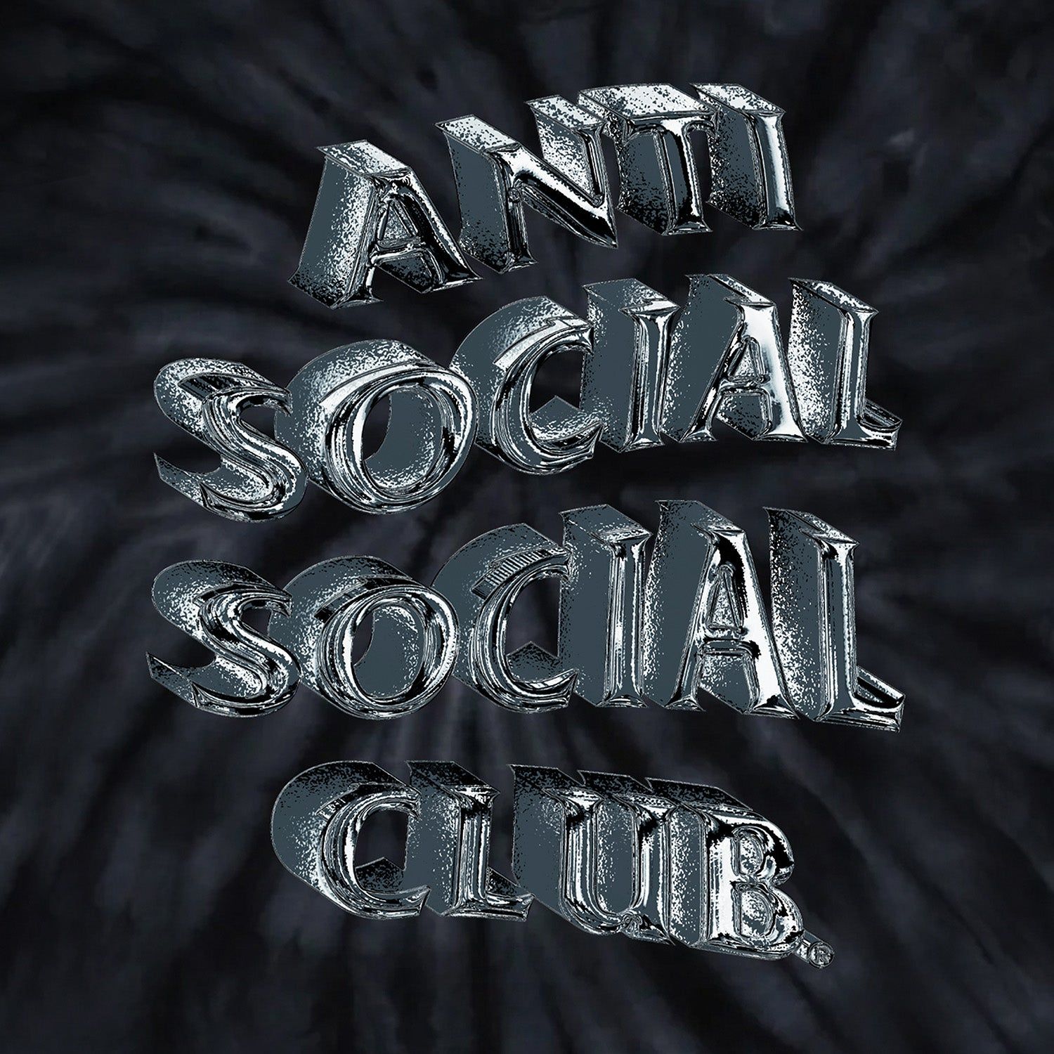 Not Fair Tie-Dye Long Sleeve Tee - Black Cyclone sold by Anti Social Social Club product image thumbnail 3