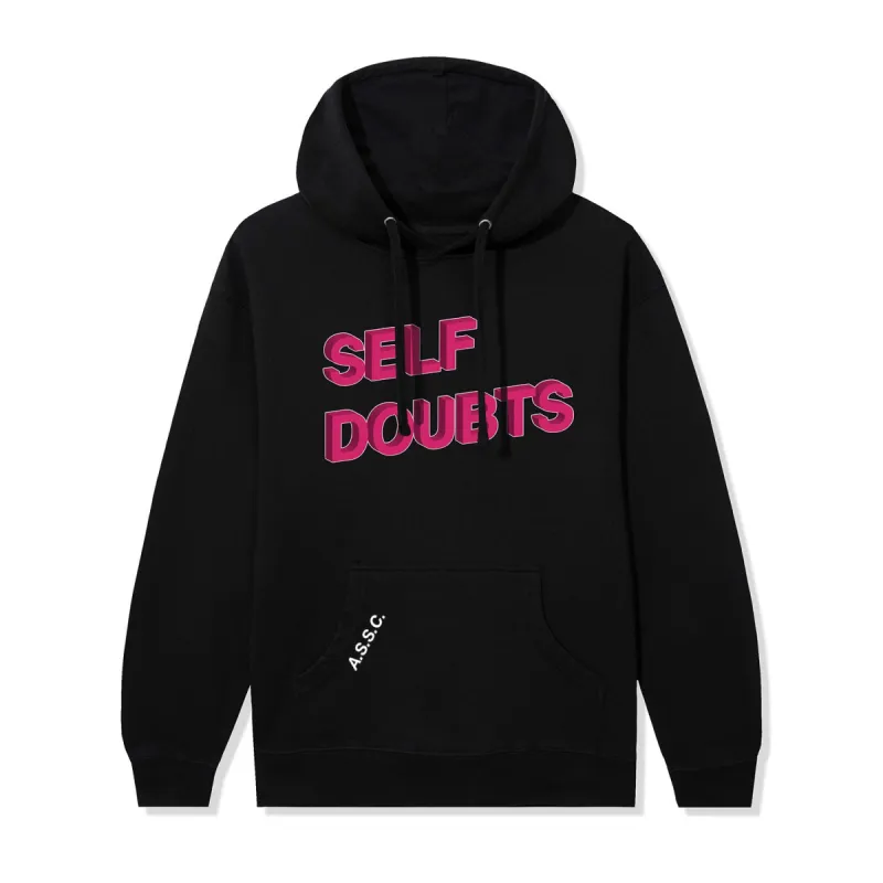 Self Doubts Hoodie - Black/Pink sold by Anti Social Social Club