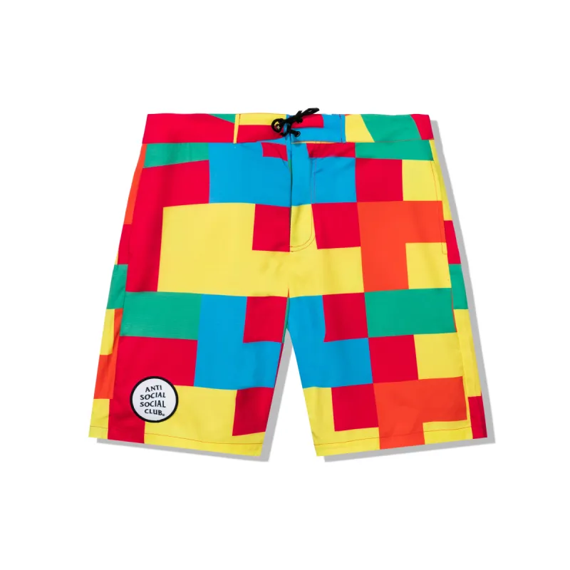 Kook Rainbow Board Shorts sold by Anti Social Social Club