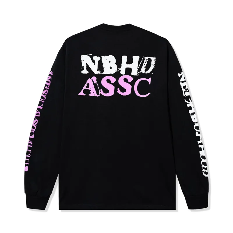 ASSC x Neighborhood Chaos LS Tee - Black made by Anti Social Social Club