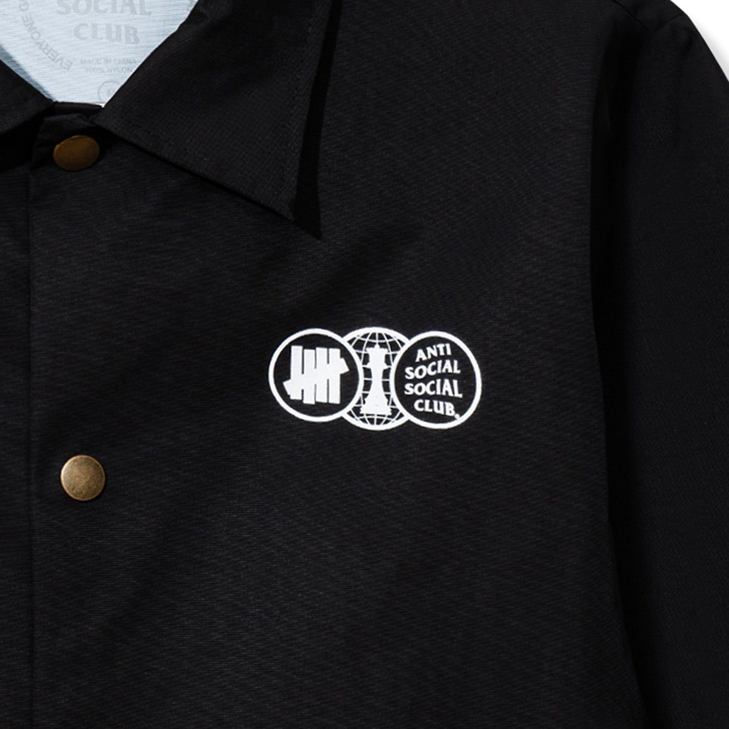 ASSC x Undefeated Position Coach Jacket - Black sold by Anti Social Social Club product image thumbnail 4