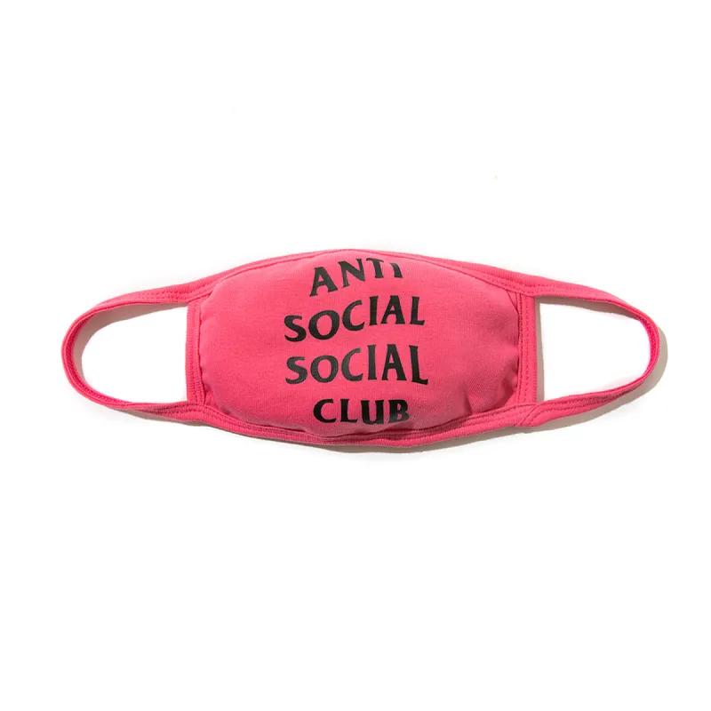 Logo Pink Facemask made by Anti Social Social Club