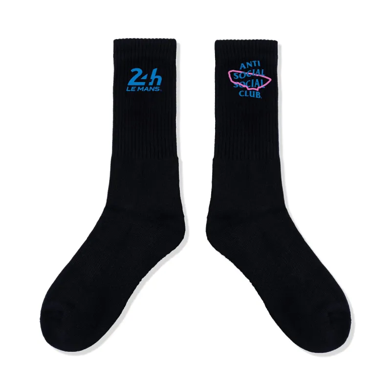 Circuit De La Sarthe Socks - Black sold by Anti Social Social Club