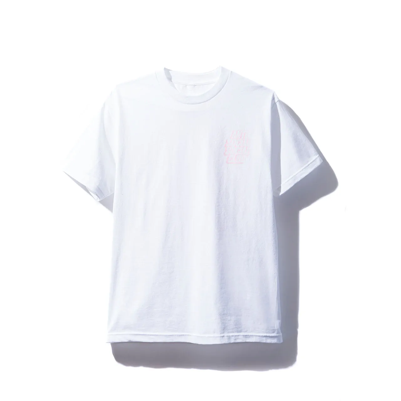 Blocked Logo White Tee w/ Pink sold by Anti Social Social Club product image thumbnail 2