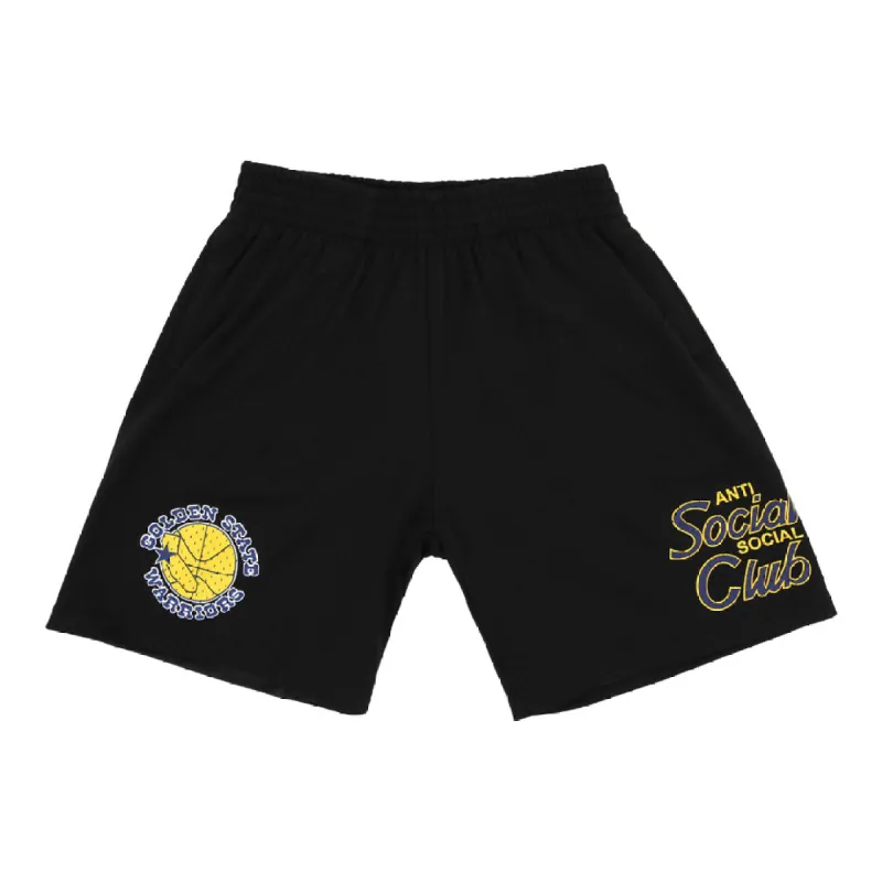 ASSC x Mitchell & Ness Golden State Warriors NBA Coach Script Short made by Anti Social Social Club