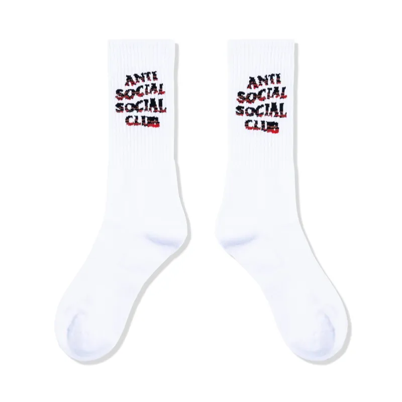 We Melt Alone Socks - White sold by Anti Social Social Club